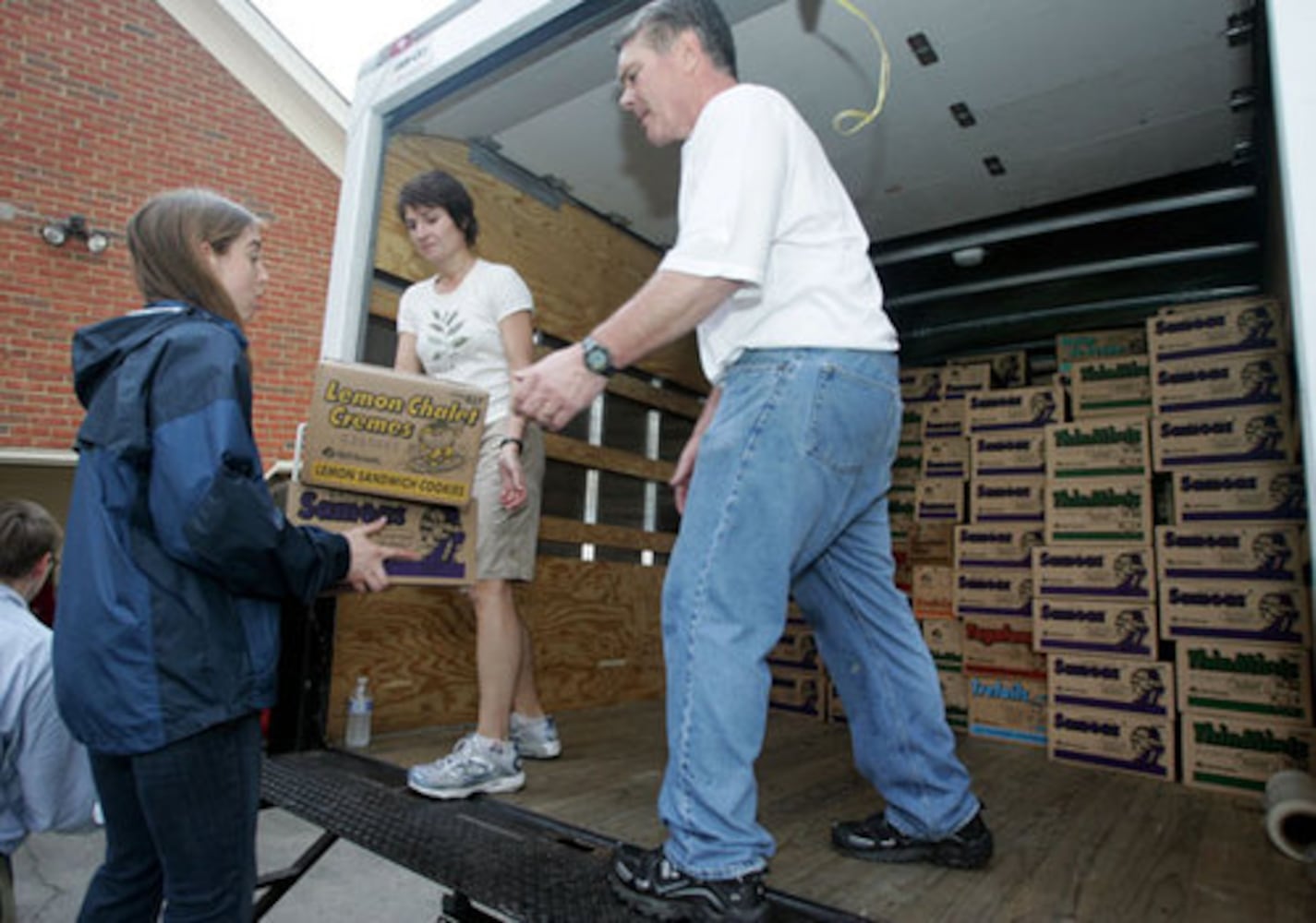 Girl Scout cookies for the troops