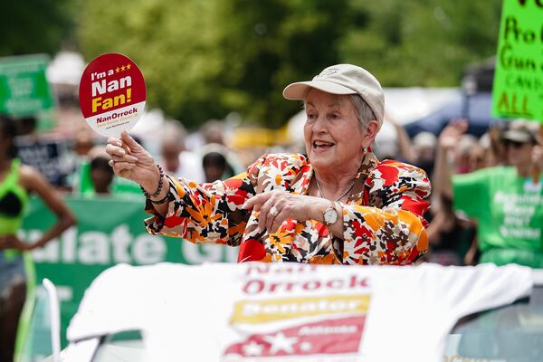 Democrat Nan Orrock of Atlanta was sworn into the Georgia House in 1987 and into the state Senate in 2007. She was reelected this week.