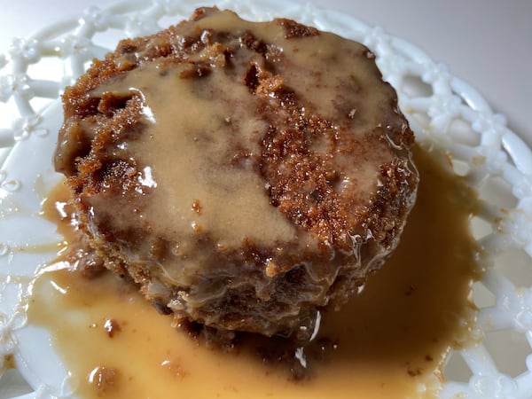 Sticky toffee pudding is a dessert staple at King + Duke in Buckhead. Bob Townsend for The Atlanta Journal-Constitution
