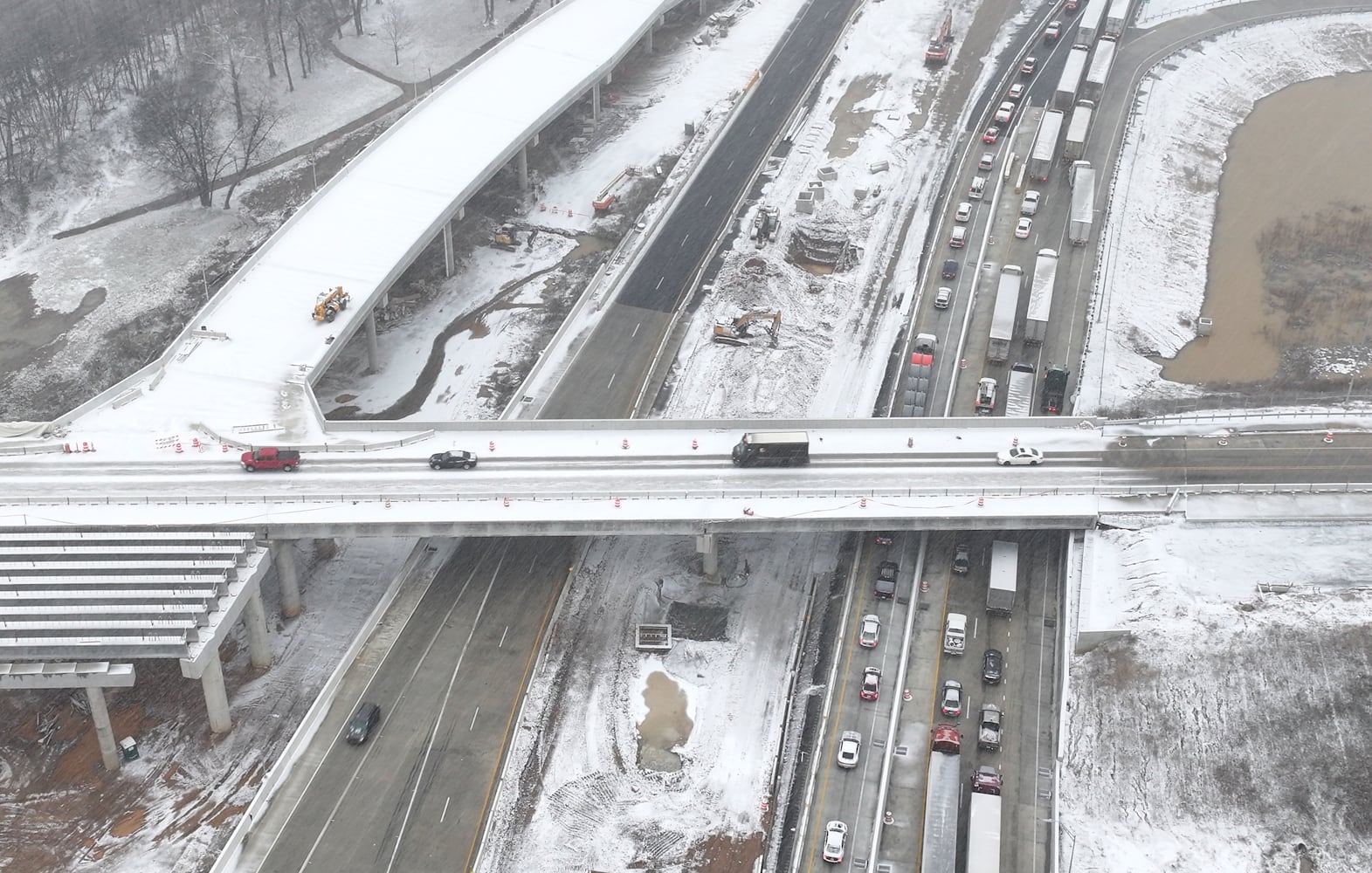 Photos: Snow, ice spreads in Georgia