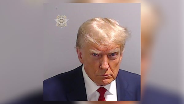 Booking photo for former President Donald Trump taken at the Fulton County Jail on Aug. 24, 2023. (Fulton County Sheriff's Office)