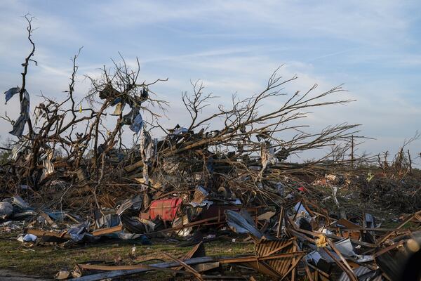 Destruction in the wake of the tornado that devastated Rolling Fork. CREDIT: Washington Post photo by Jahi Chikwendiu