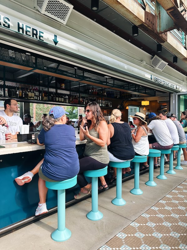 The bar at Breaker Breaker has diner-style stools. Courtesy of Justin Dombrowski and Naomi Smith