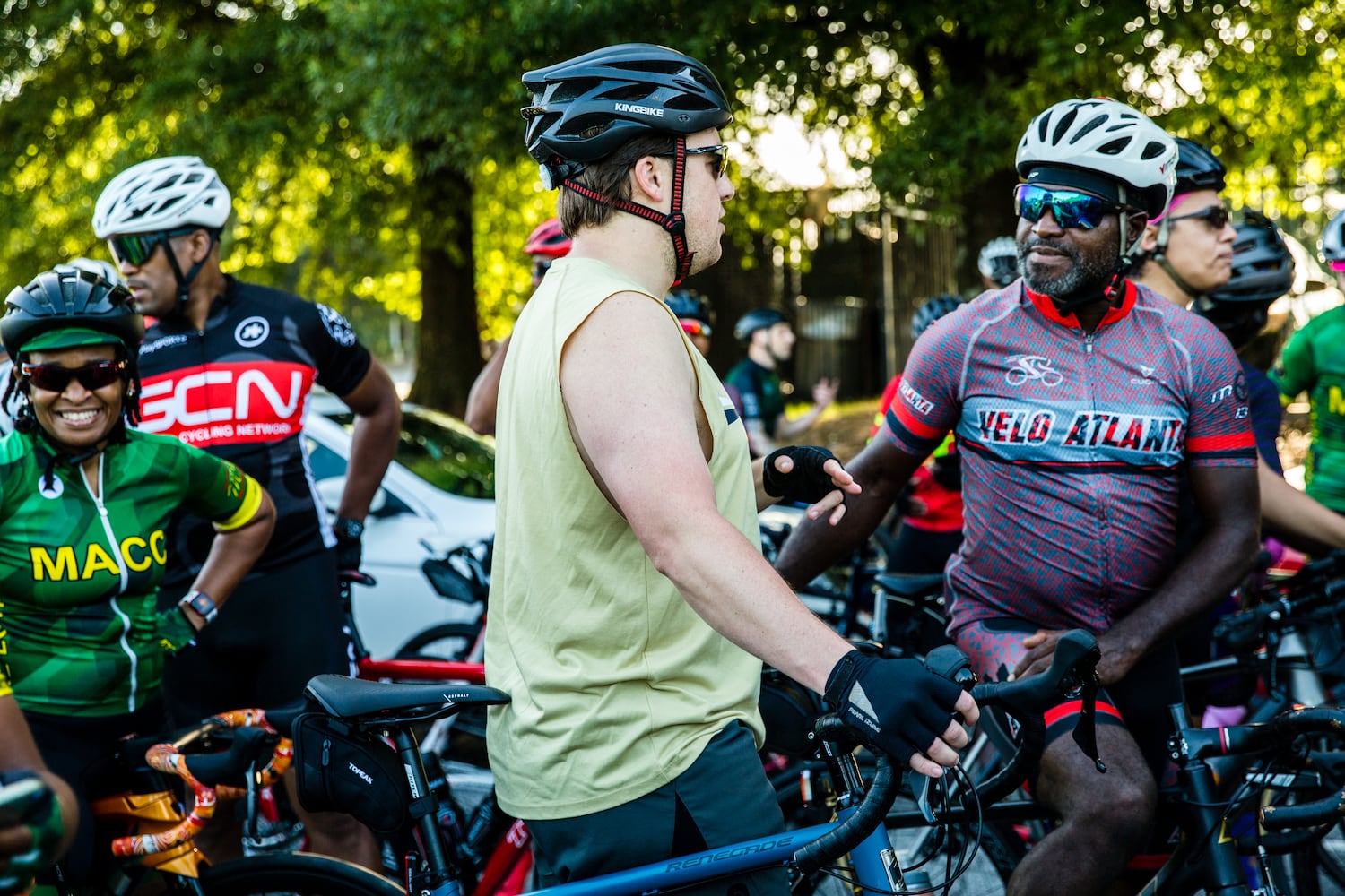 John Lewis memorial bike ride on the anniversary of his death.