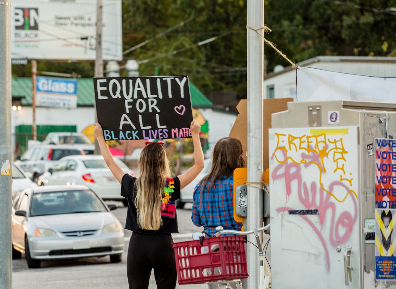 Refuse Facism protest election