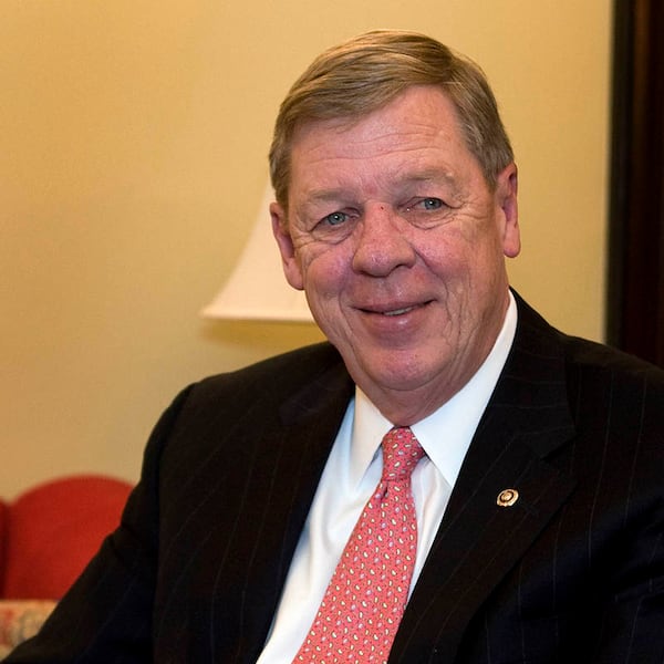 Sen. Johnny Isakson, an alumnus of Dykes High School, shown here in 2008. (Rick McKay/AJC 2008 file)