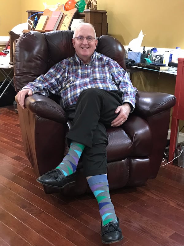 Robert Bowles now sleeps in his La-Z-Boy recliner rather than in the bed with his wife. He finds it more comfortable and if he has nightmares, he won't bother her. CREDIT: Rodney Ho/rho@ajc.com