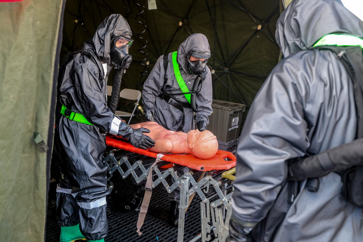 November 2, 2022 Atlanta: The Atlanta-Fulton County Emergency Management Agency and several other agencies participated in nuclear detonation mock exercises. (John Spink / John.Spink@ajc.com) 

