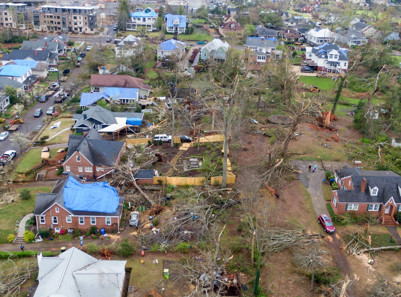 Kemp visits tornado-ravaged Coweta County