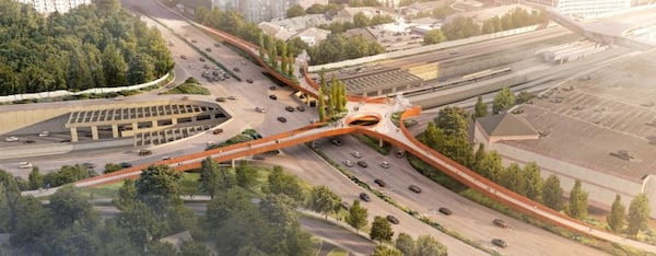 A project to build an elevated pedestrian bridge at Lenox Road-GA 400 intersection was awarded $10 million from the U.S. Department of Transportation.