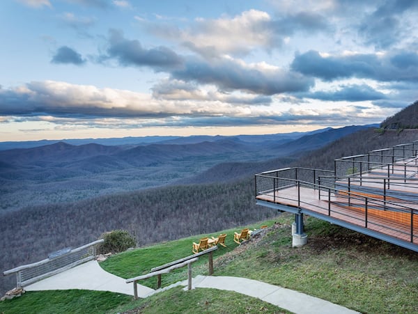 The views are unparalleled at Pisgah Inn on the Blue Ridge Parkway. 
Courtesy of Pisgah Inn