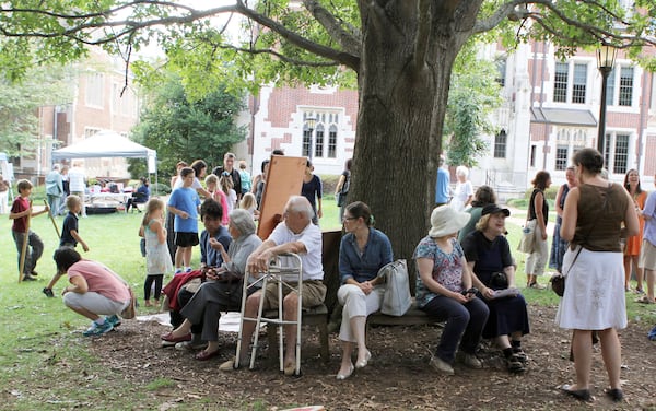 Sept. 22, 2013 - ATLANTA: A small group gathers to enjoy the first annual Hungarian festival on the campus of Agnes Scott College on Sunday. (Akili-Casundria Ramsess/Special to the AJC)