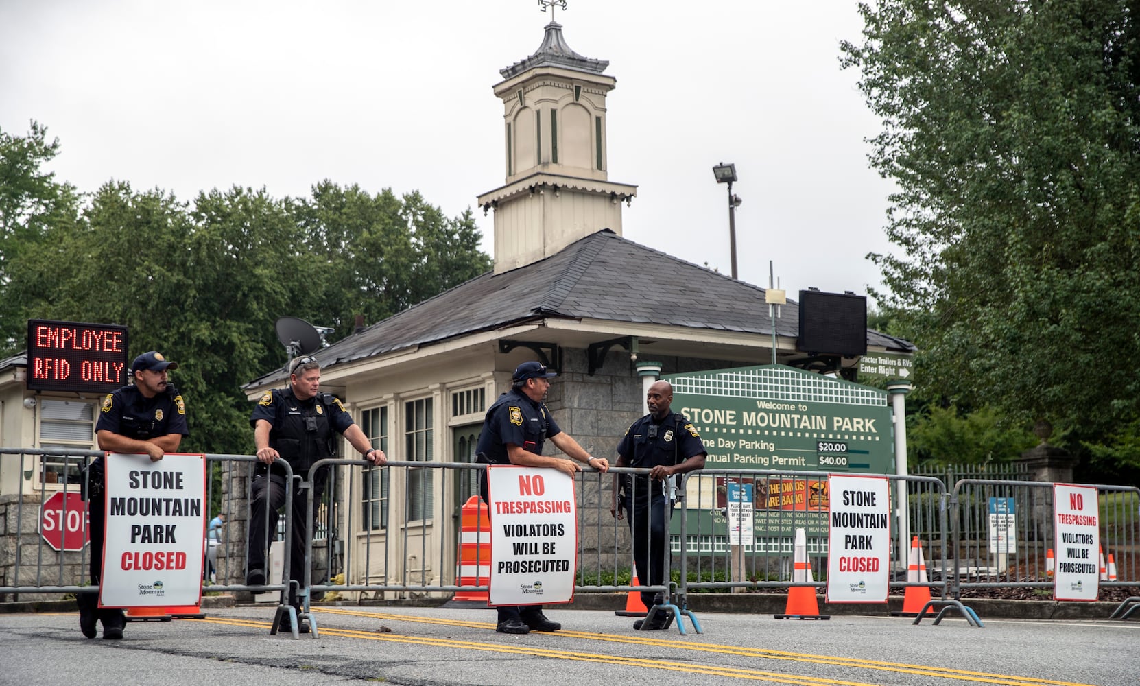 Stone mountain protest