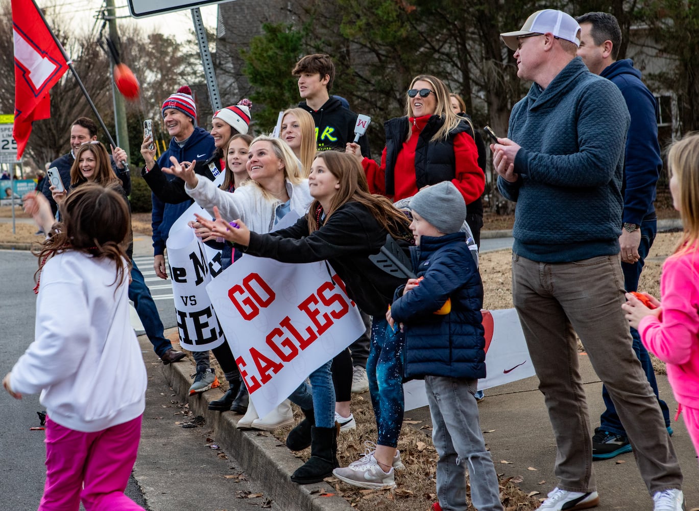 Milton High School football champs parade and celebration