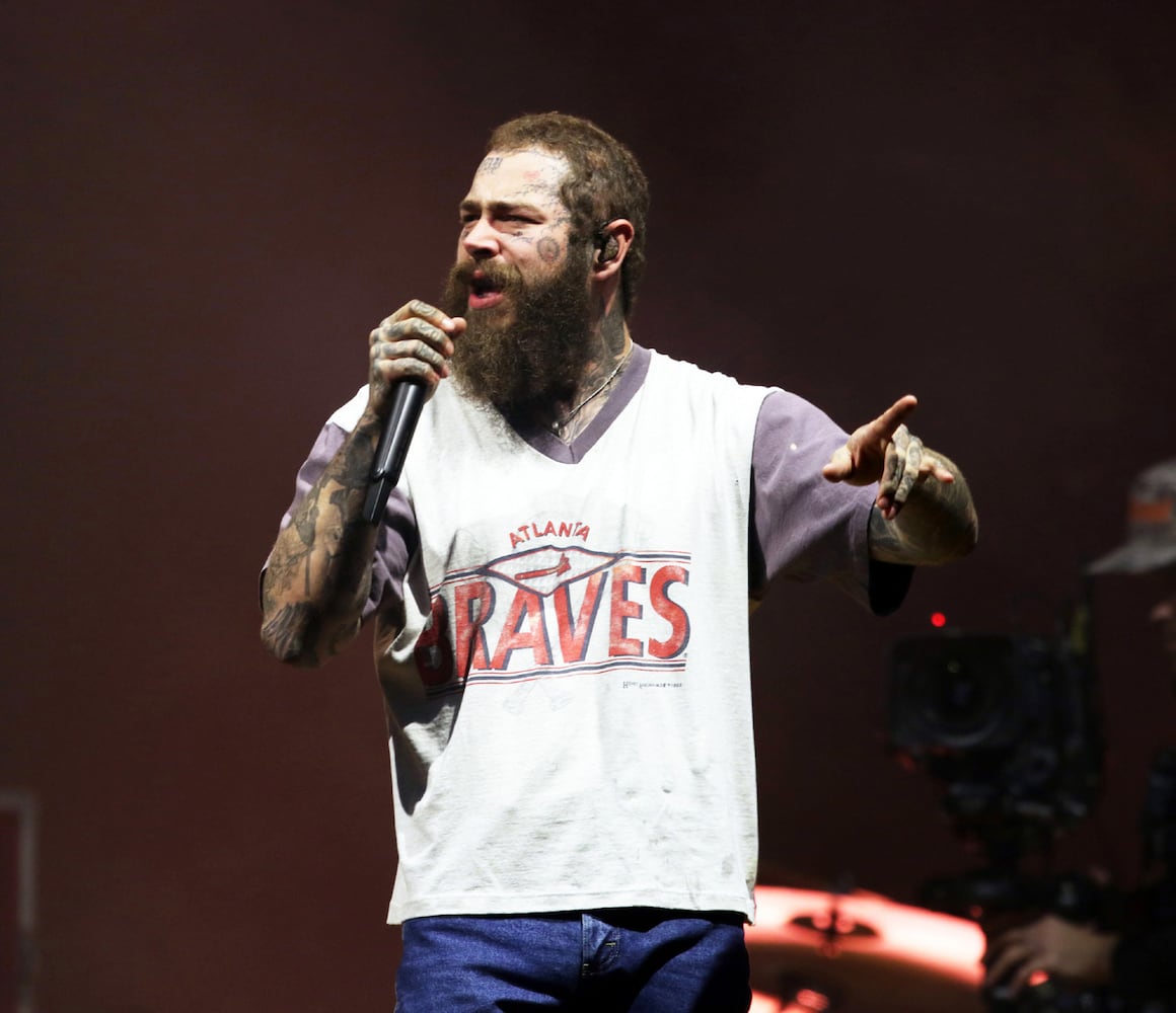 Post Malone brought his sold out F-1 Trillion Tour To Lakewood Amphitheatre on Friday, October 11, 2024. Muscadine Bloodline and Dan Spencer opened the show.
Robb Cohen for the Atlanta Journal-Constitution