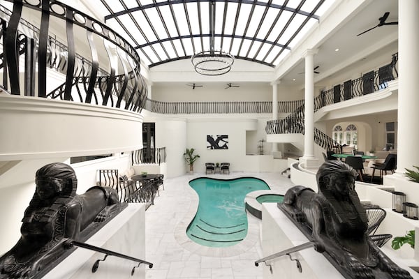 The home at 3511 Roxboro Road in Buckhead is on sale and features this indoor pool. HOMESTAR PHOTO