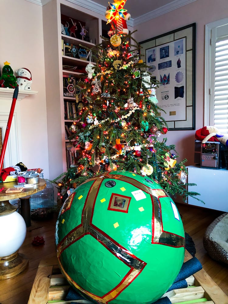 Photos: How to build the world's biggest (maybe) sticker ball