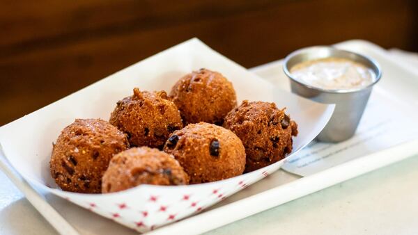 Vidalia Onion Hush Puppies at Lure. CONTRIBUTED BY HENRI HOLLIS