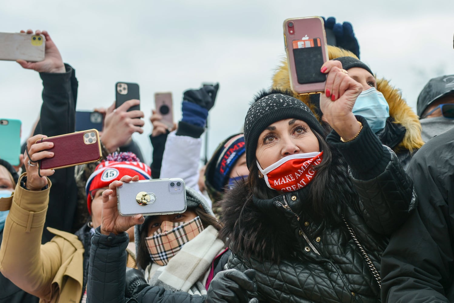 Supporters of President Donald Trump gather near the Washington Monument in Washington on Wednesday, Jan. 6, 2021, for a rally protesting the presidential election results. (Kenny Holston/The New York Times)