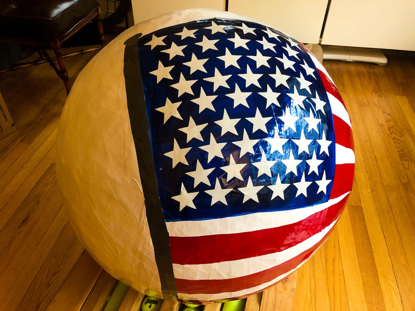 Photos: How to build the world's biggest (maybe) sticker ball