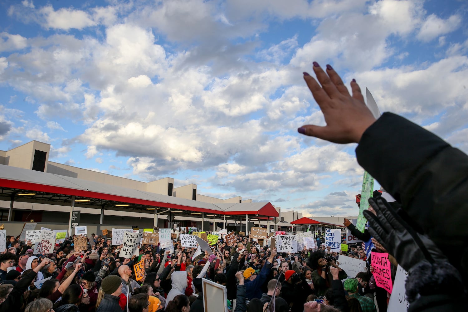 Atlanta Airport protests over immigration limits