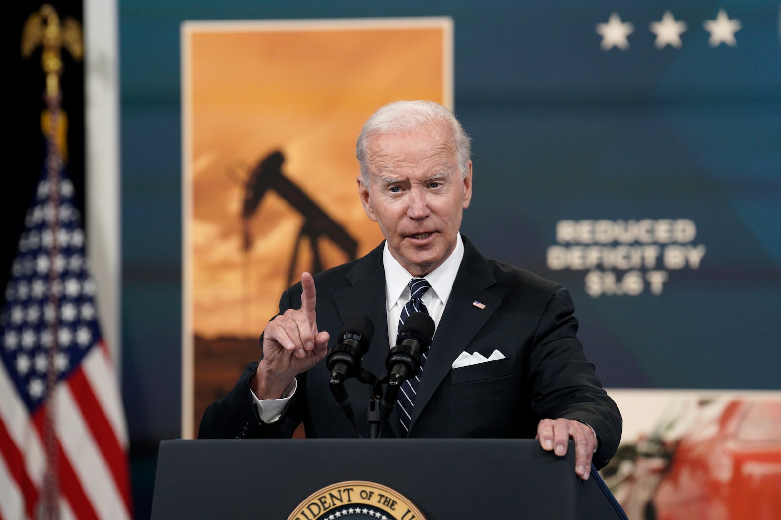 President Joe Biden on Wednesday backed a proposal to suspend the federal gas tax of 18 cents a gallon for 90 days, something U.S. Sen. Raphael Warnock has sought since February. (Yuri Gripas/Abaca Press/TNS)