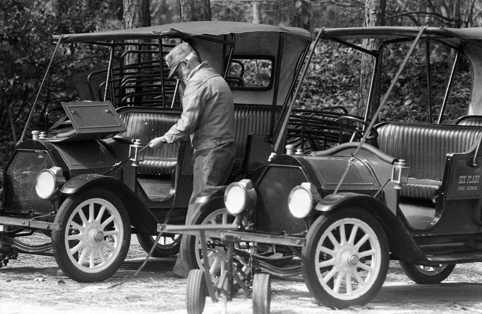 Six Flags Antique Cars