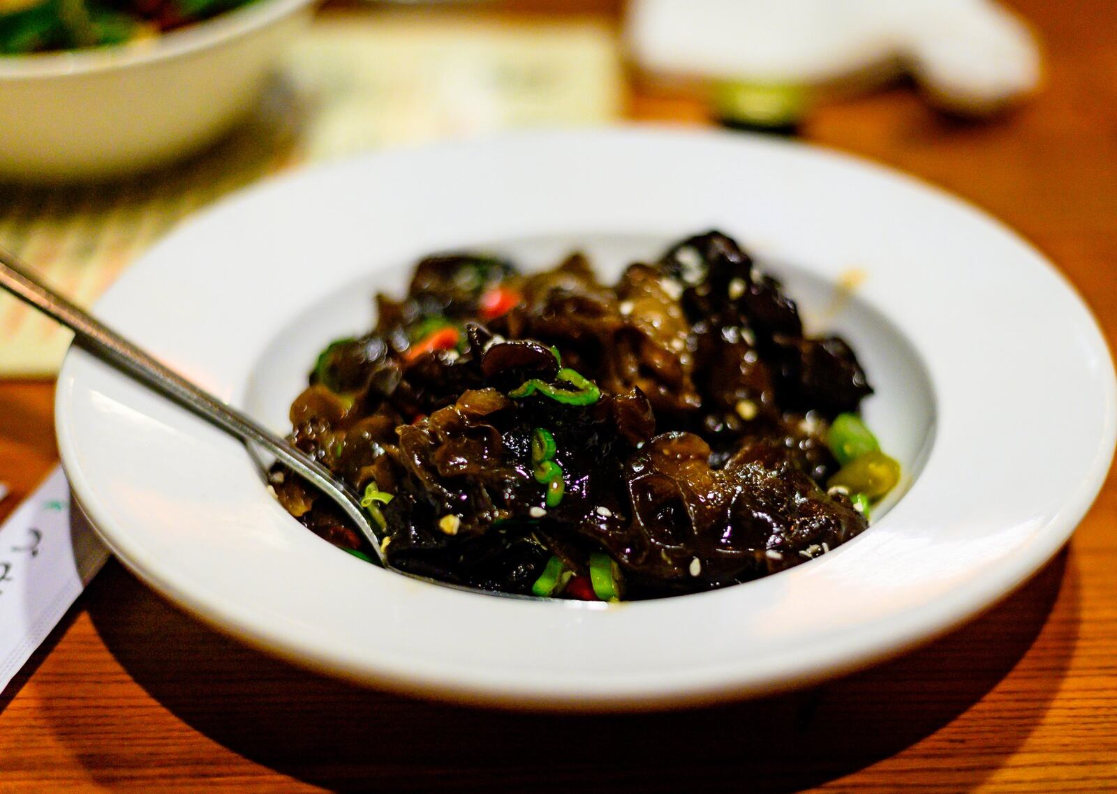 An appetizer of tender wood ear mushrooms at Tasty China Jia in Ponce City Market. CONTRIBUTED BY HENRI HOLLIS