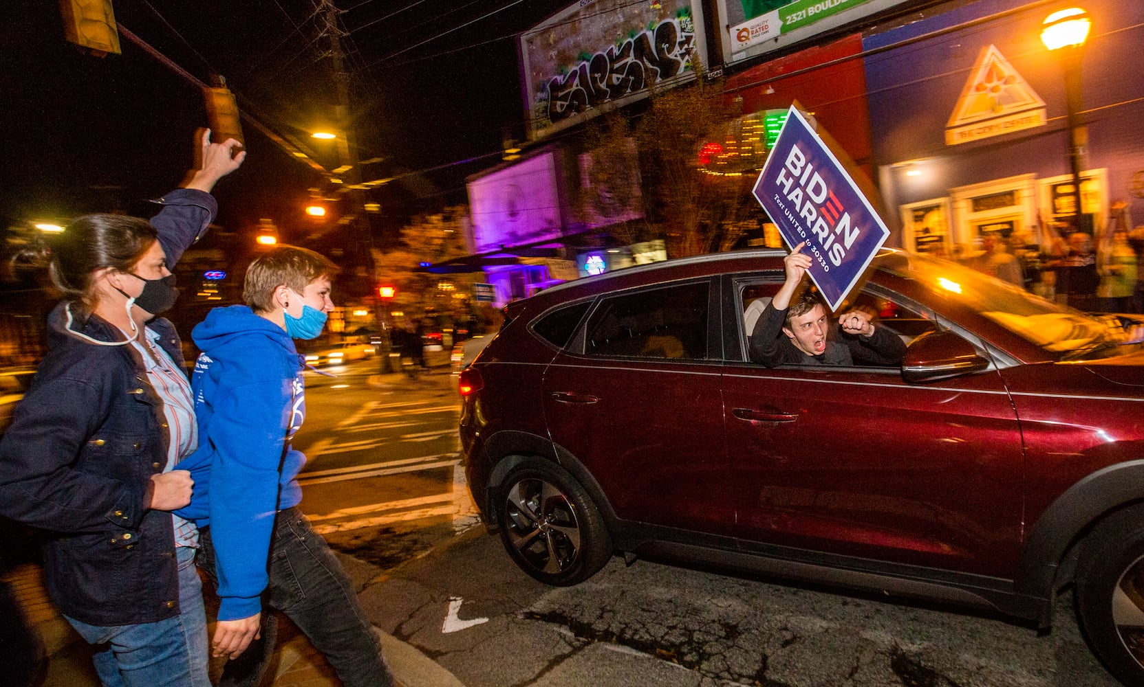 president elect Biden celebration