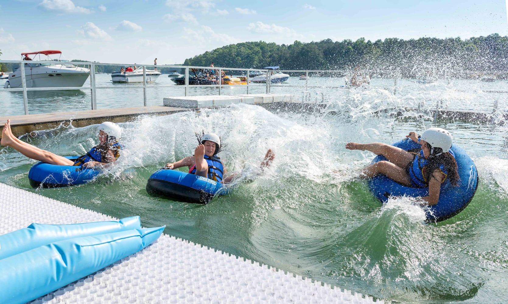 Water parks provide fun ways to stay cool