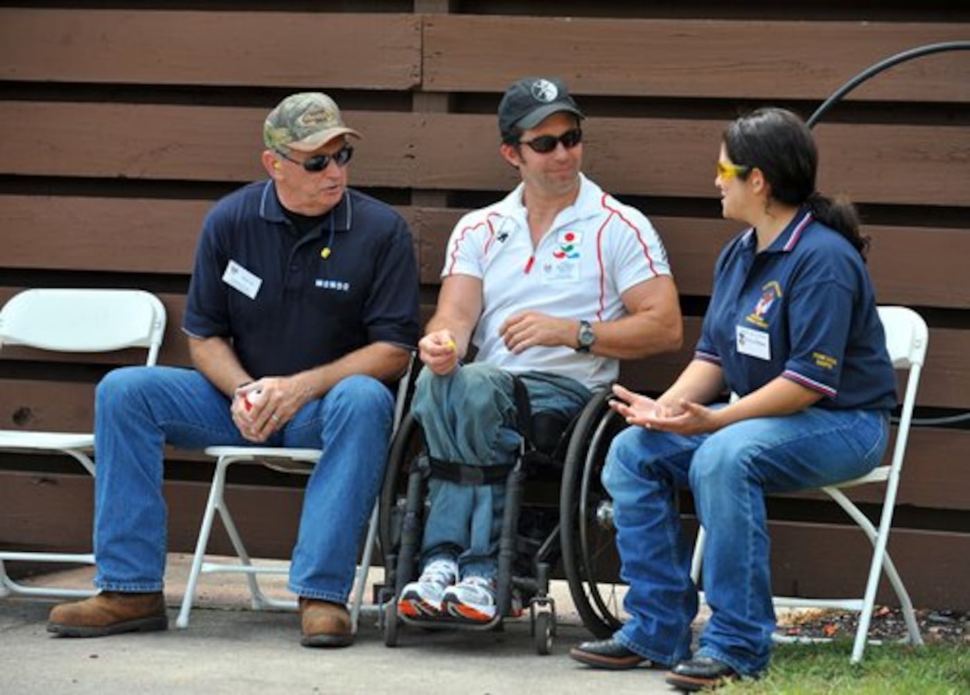 War veterans paired with celebrities for skeet shooting