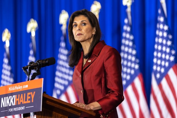 Former Republican presidential candidate Nikki Haley said she is backing Donald Trump's bid for reelection for the "good of the country," but she still isn't happy with how he treated her during the GOP primaries. “You’re not going to hear me say glowing things about Donald Trump’s personality,” she said on her SiriusXM show. “I have issues with him as well. I have not forgotten what he said about me.” (Arvin Temkar / arvin.temkar@ajc.com)