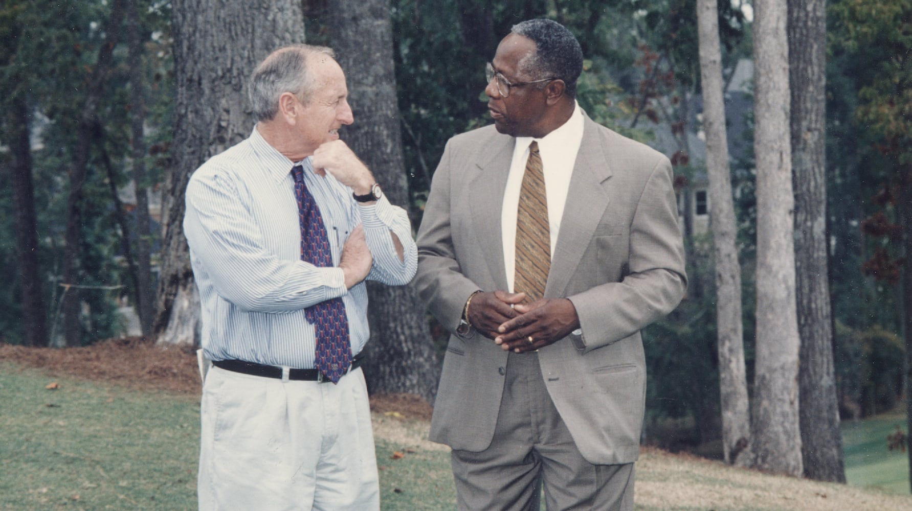 Vince Dooley and Hank Aaron