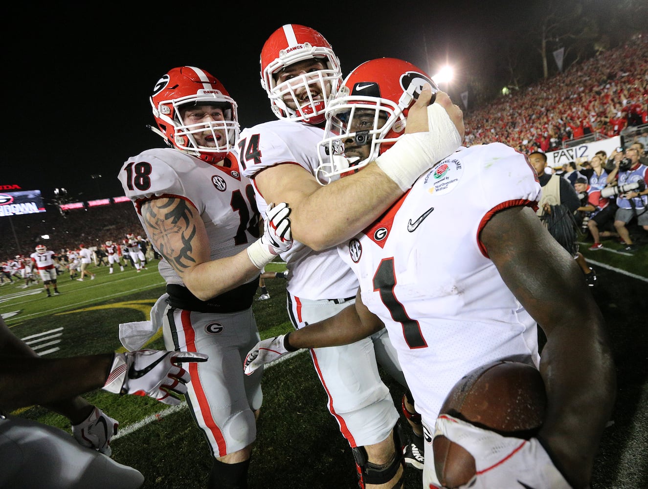 Photos: Bulldogs outlast Sooners in Rose Bowl