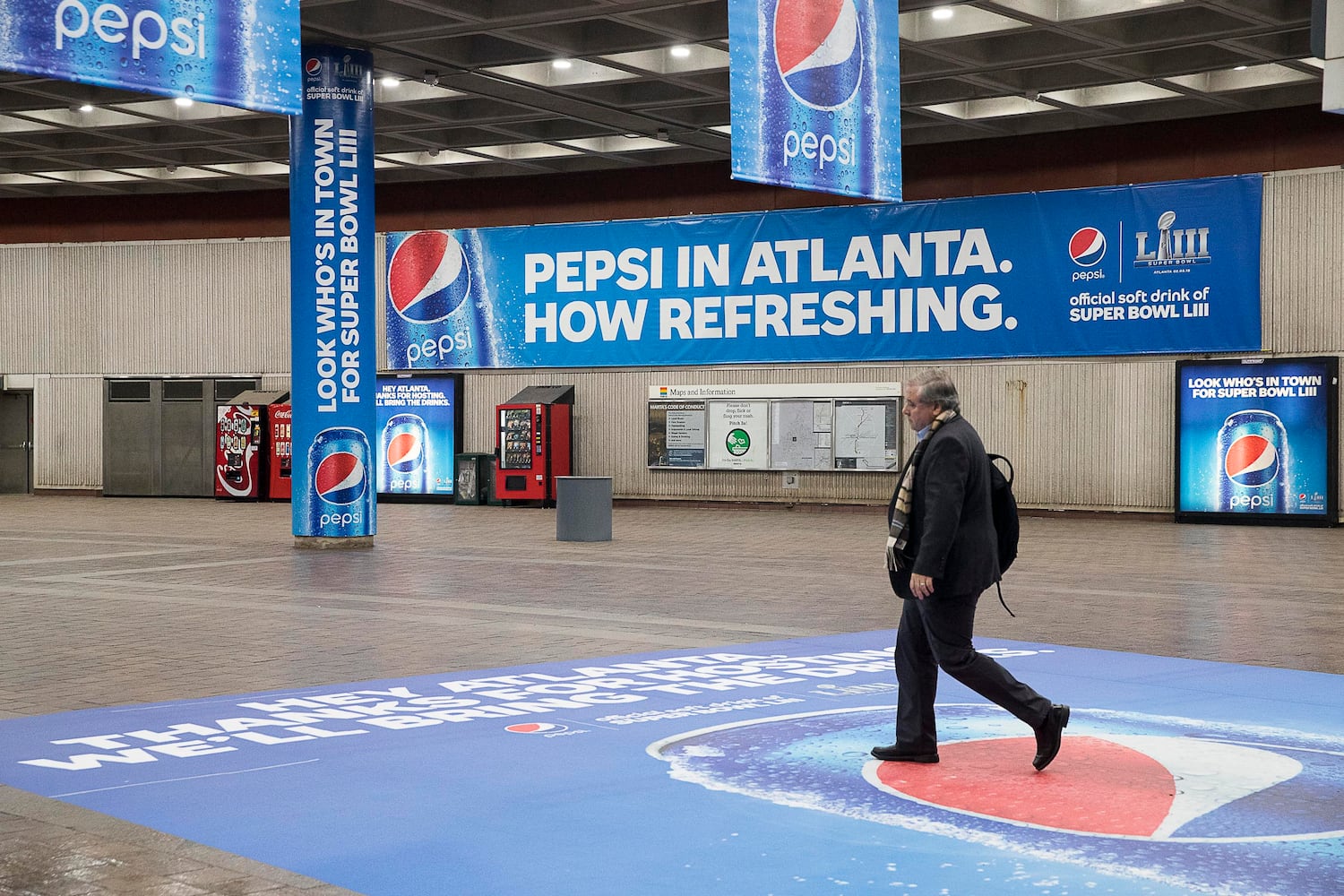 Photos: See how Atlanta's landmarks have readied for Super Bowl