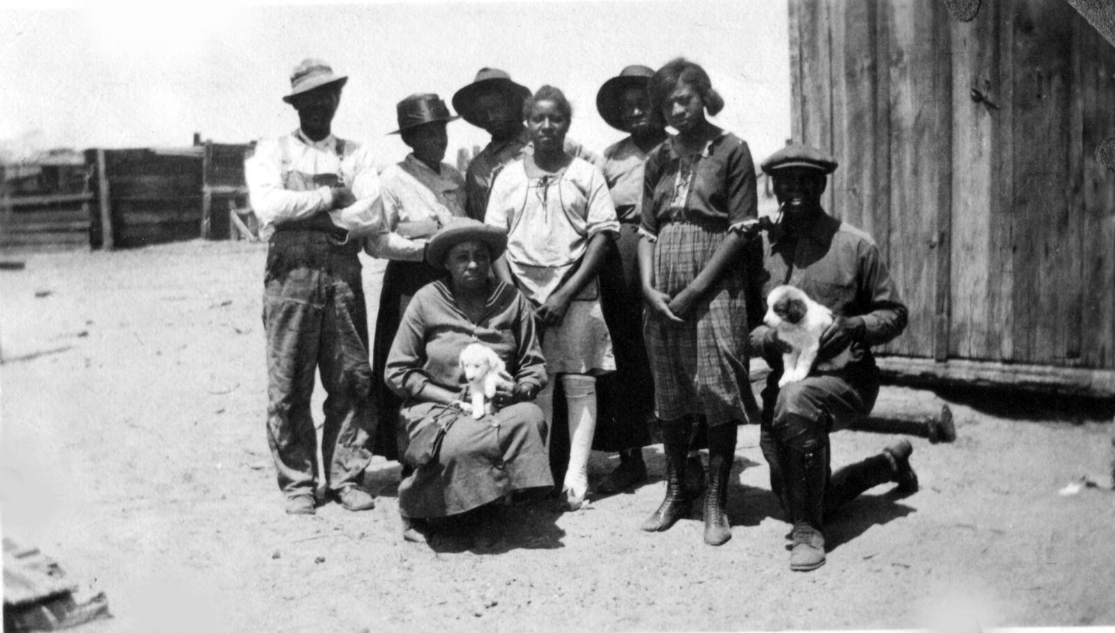 Residents of Dearfield, Col., pose in this undated image. (Courtesy of Charles Nuckolls)