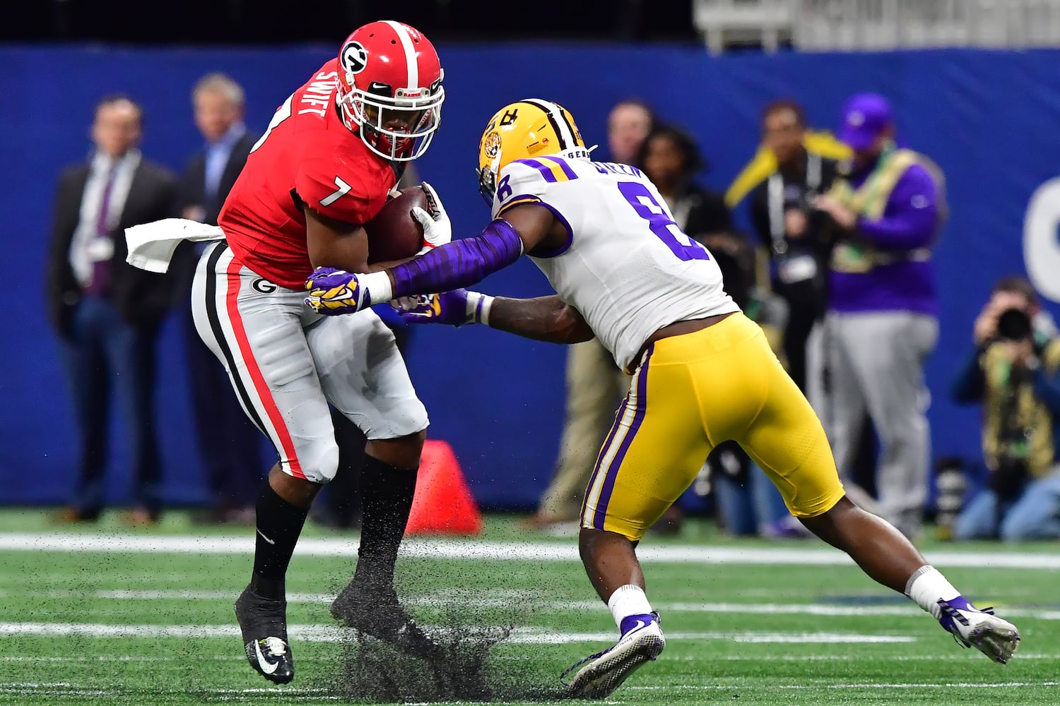 Photos: Bulldogs battle Tigers in SEC Championship game