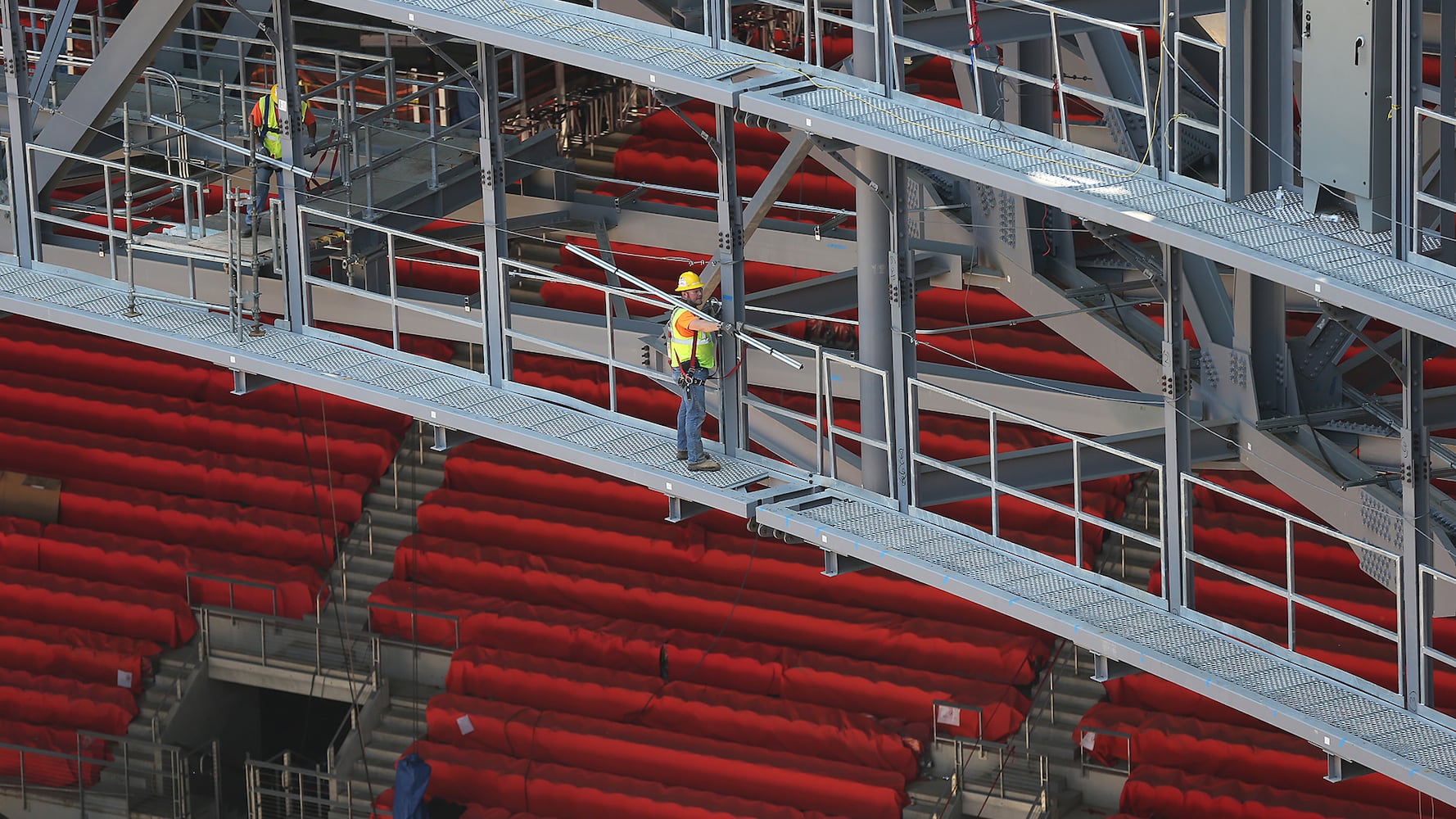 View from atop Mercedes-Benz Stadium