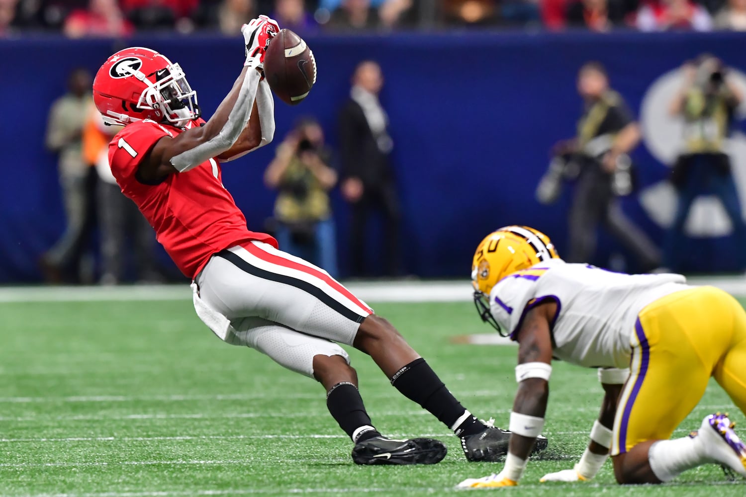 Photos: Bulldogs battle Tigers in SEC Championship game