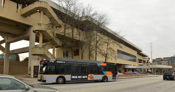 FEBRUARY 6, 2014 ATLANTA The area around the King Memorial MARTA station is shown Thursday, February 6, 2014. MARTA is gearing up to take a big step in its plan to entice more riders by allowing developers to build apartment and shopping destinations on underused parking lots at its rail stations. Along the lines of Lindbergh Center Station and One Atlantic Center, MARTA wants to launch five additional "transit-oriented development" projects in the next two years. Next on the drawing board is a development at King Memorial Station, which the MARTA Board will be briefed about on Thursday afternoon. If all goes as planned, Walton Communities would be issued a 99-year lease to take over a four-acre parking lot near King Memorial Station and build about 380 apartments there, along with some ground-floor retail space. A second transit-oriented development is in the pipeline for Avondale Station. Several more projects are expected to be announced later this year. KENT D JOHNSON/KDJOHNSON@AJC.COM