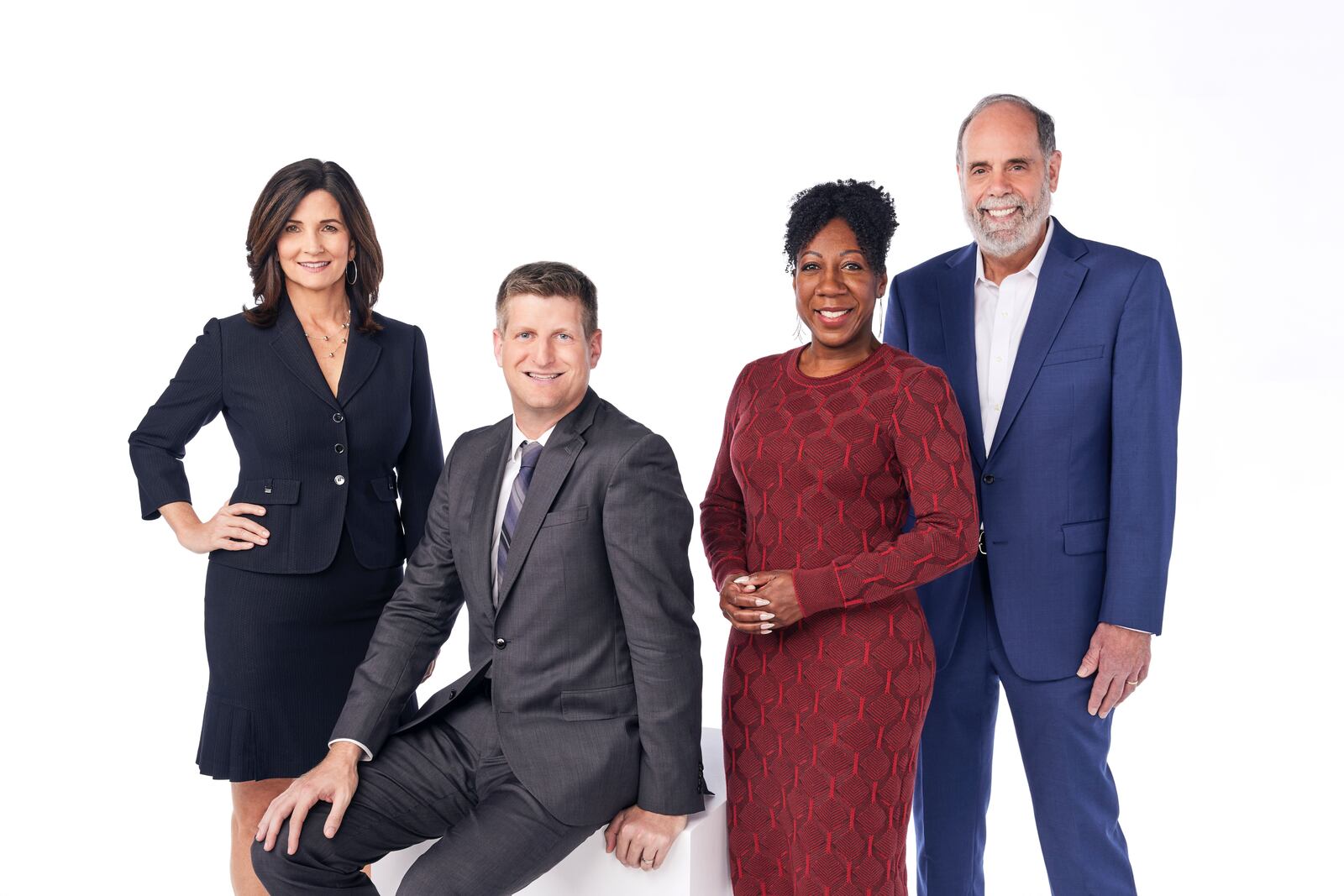 The AJC "Politically Georgia" show team. From left to right: Patricia Murphy, Greg Bluestein, Tia Mitchell and Bill Nigut.