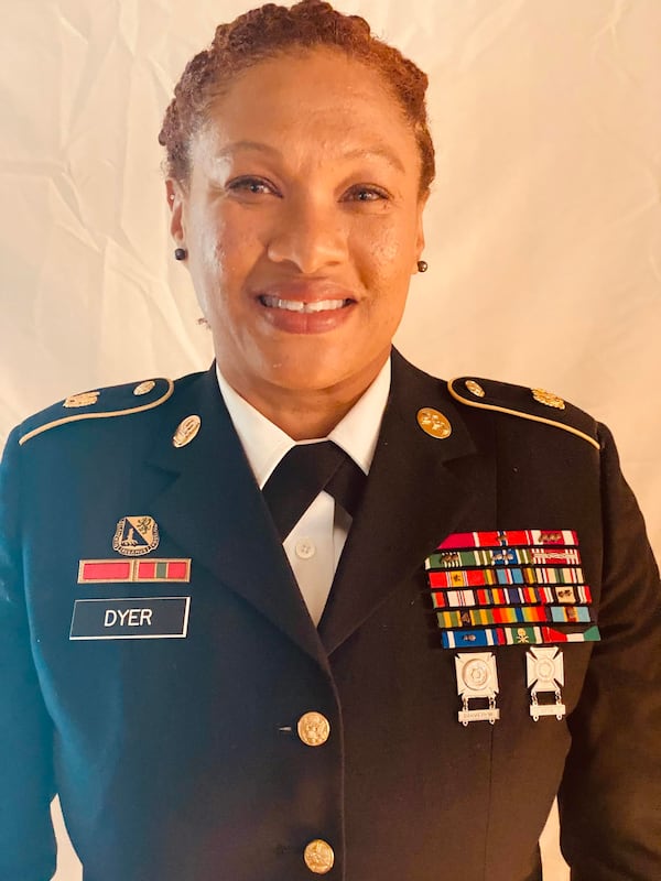 Sarita Dyer served in the U.S. Army for 28 years.