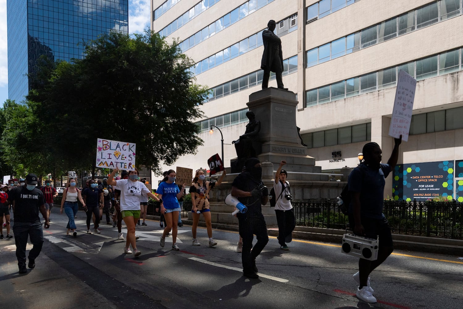 PHOTOS: Protesters gather in Atlanta over Friday’s police shooting