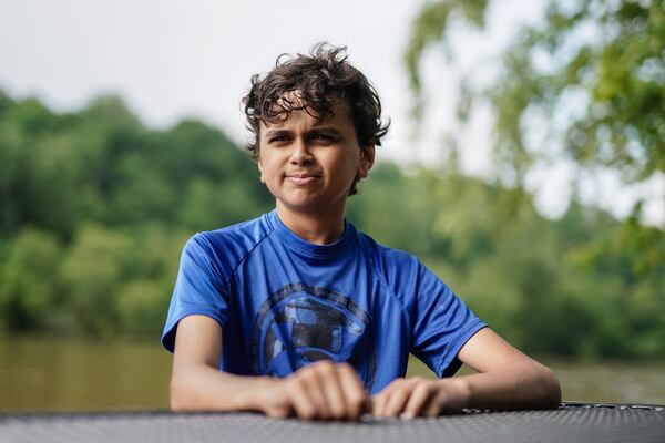 Atlanta Muslim Running Club member Mehdi Ibrahim Willeo Park last month. (Elijah Nouvelage for The Atlanta Journal-Constitution)