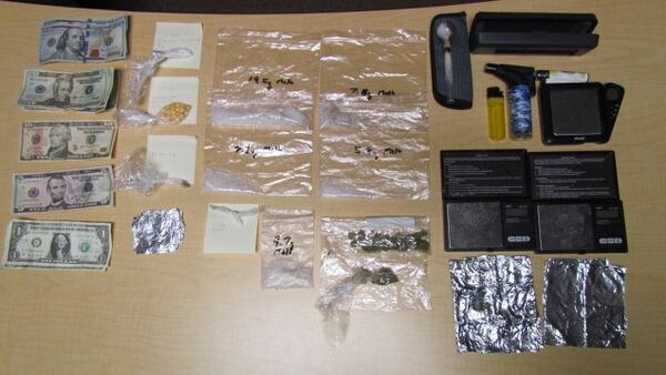 These are the items seized during the arrest of Bryan Purdy.