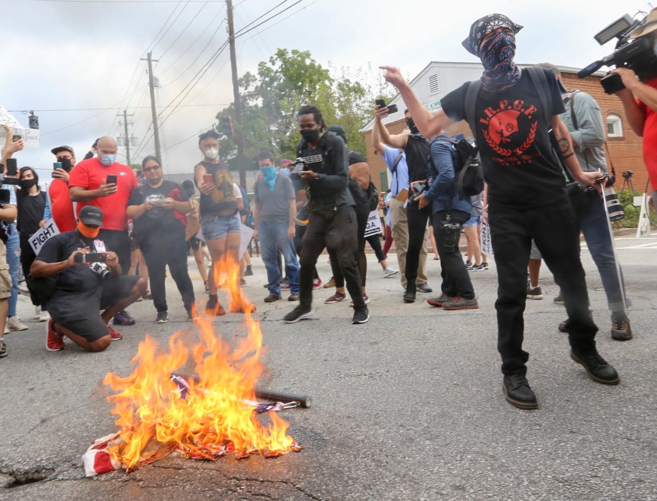 Stone mountain protest