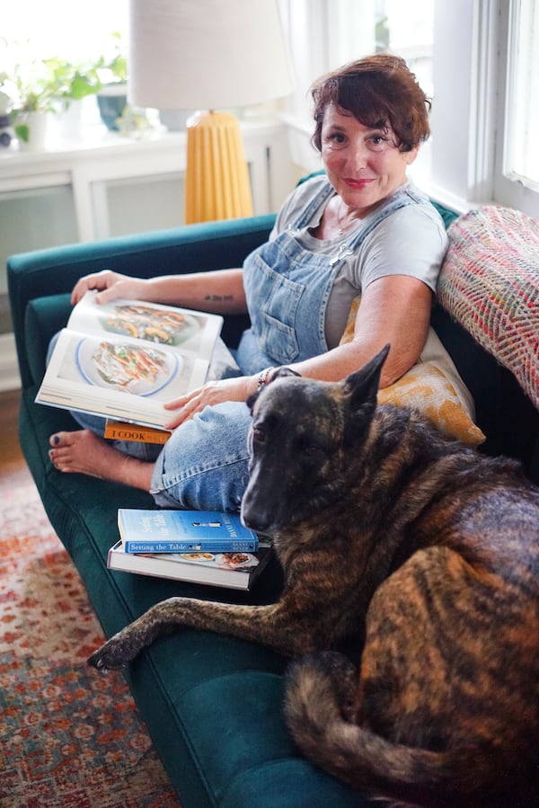 Jenny Levison of Souper Jenny with her dog Ada.
Courtesy of Alli Royce Soble