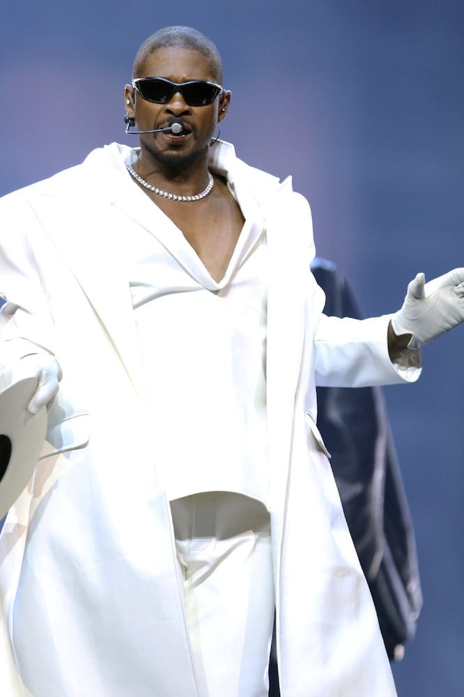 Usher brought his Past Present Future Tour to sold out State Farm Arena on Thursday, October 17, 2024. This was the first of three sold out shows including Friday and Sunday. 
Robb Cohen for the Atlanta Journal-Constitution