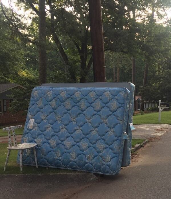 This is one of dozens of abandoned mattresses photographed by Audrey Galex. CONTRIBUTED BY AUDREY GALEX