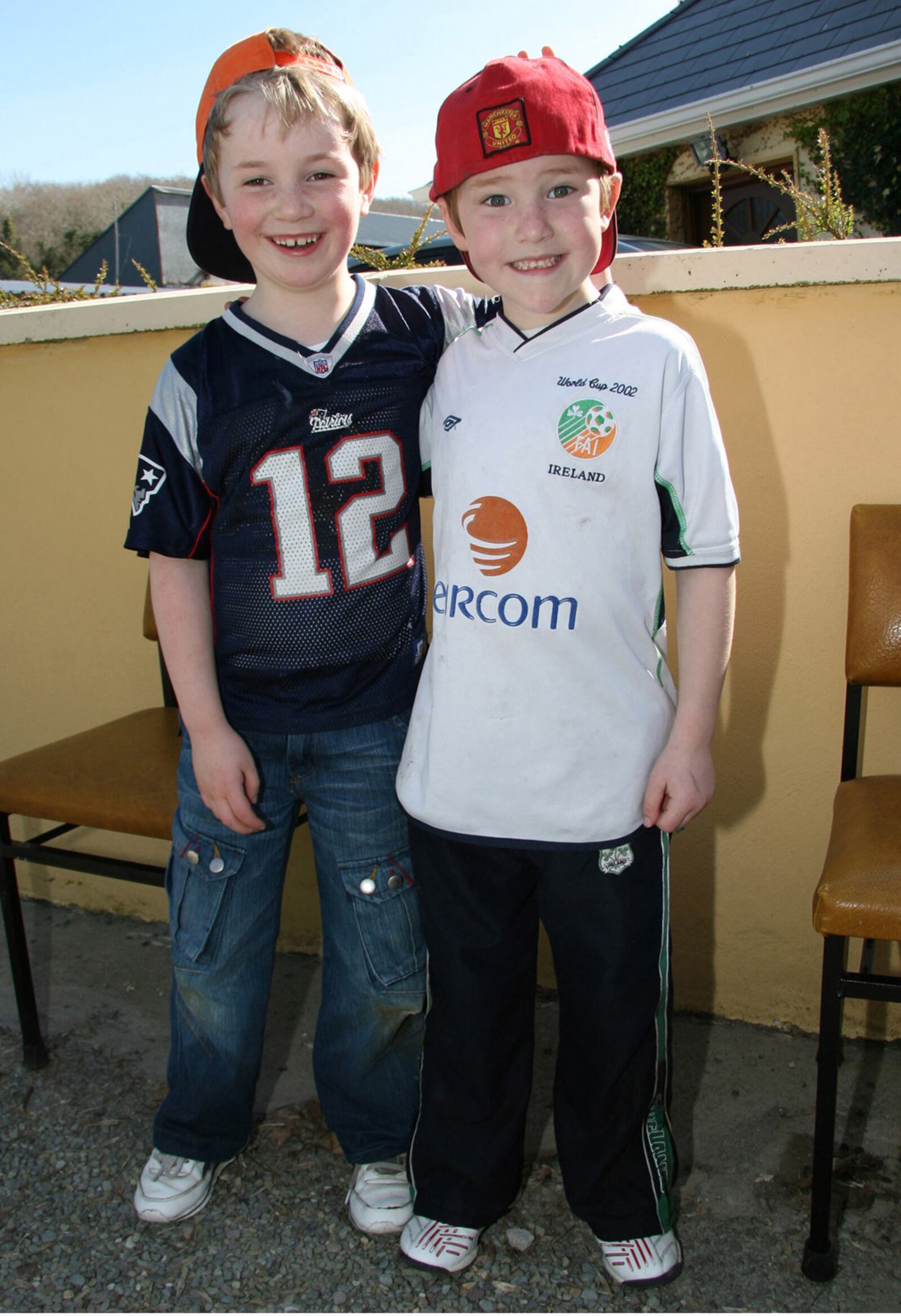 Georgia Tech punter David Shanahan (left) poses for a photo with his close friend Stephen Murphy in 2007. The occasion of the photo was a walk in benefit of a local hospice foundation. (Photo by John Reidy)